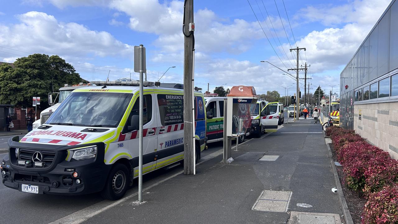 Multiple ambulances have been ramped outside Geelong hospital over the past week.