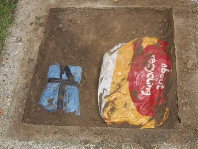 Some of the hidden items that were discovered by police.
