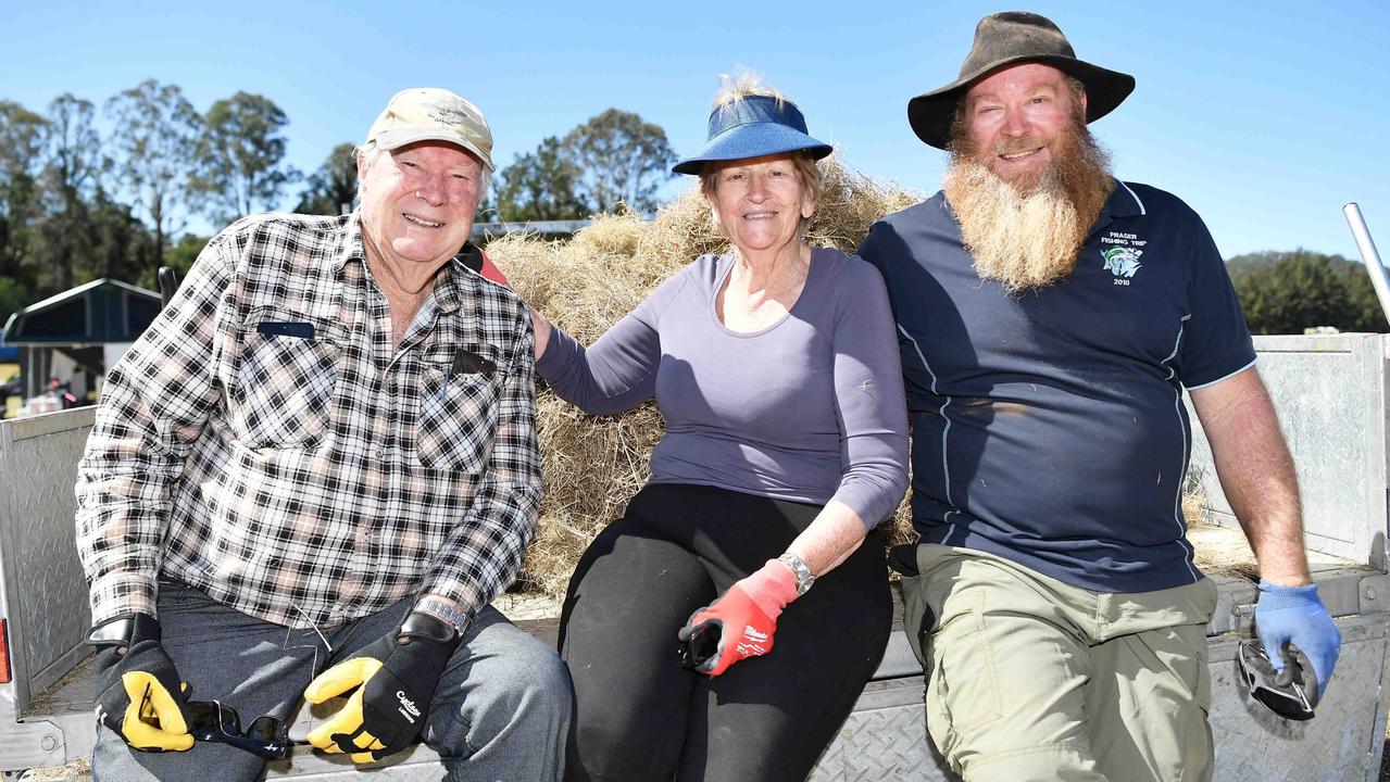 John, Kay and Jay Lennon at the Gympie Muster. Photo: Patrick Woods.