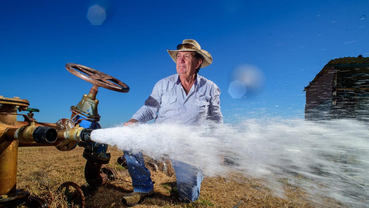 PICTURES HOLDING FOR COURIER MAIL USE ONLY -  Richmond QLD mayor John Wharton, says the likes of Glencore mining and other companies will affect the artesian bore water in the shire.
