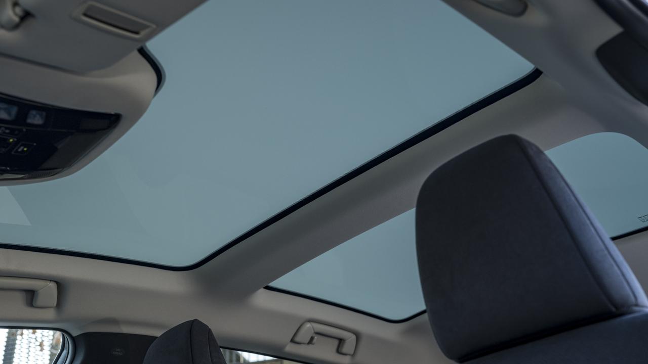 A dimming panoramic sunroof will help in hot Australian summers.