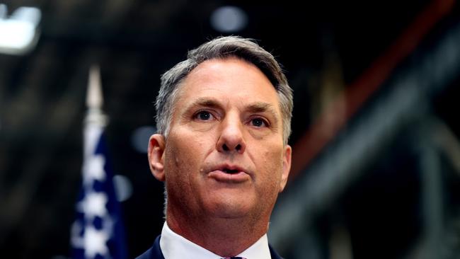 ADELAIDE, AUSTRALIA - NewsWire Photos 22,March, 2024: Deputy Prime Minister Richard Marles, at the submarine build facility at ASC in Adelaide. Picture: NCA NewsWire / Kelly Barnes