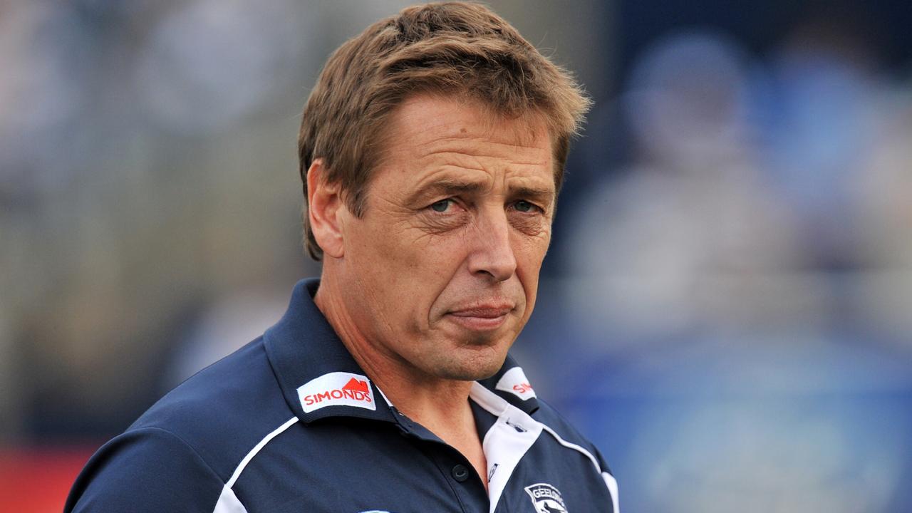 Mark Thompson coached Geelong to the 2009 premiership. Picture: Getty Images 