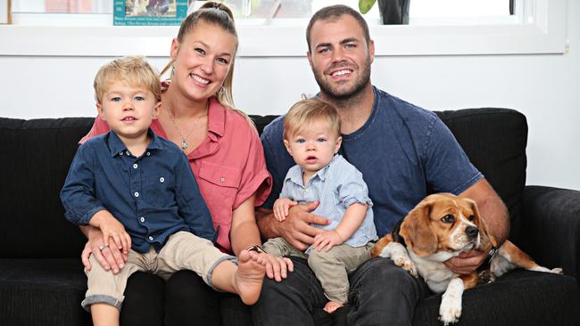 Wade Graham with his family.