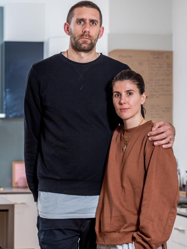 Family that employed Samantha Azzopardi, who posed as an au pair for Tom and Jazze Jervis' family in Melbourne's bayside as Harper Hernandez. Picture: Jake Nowakowski.