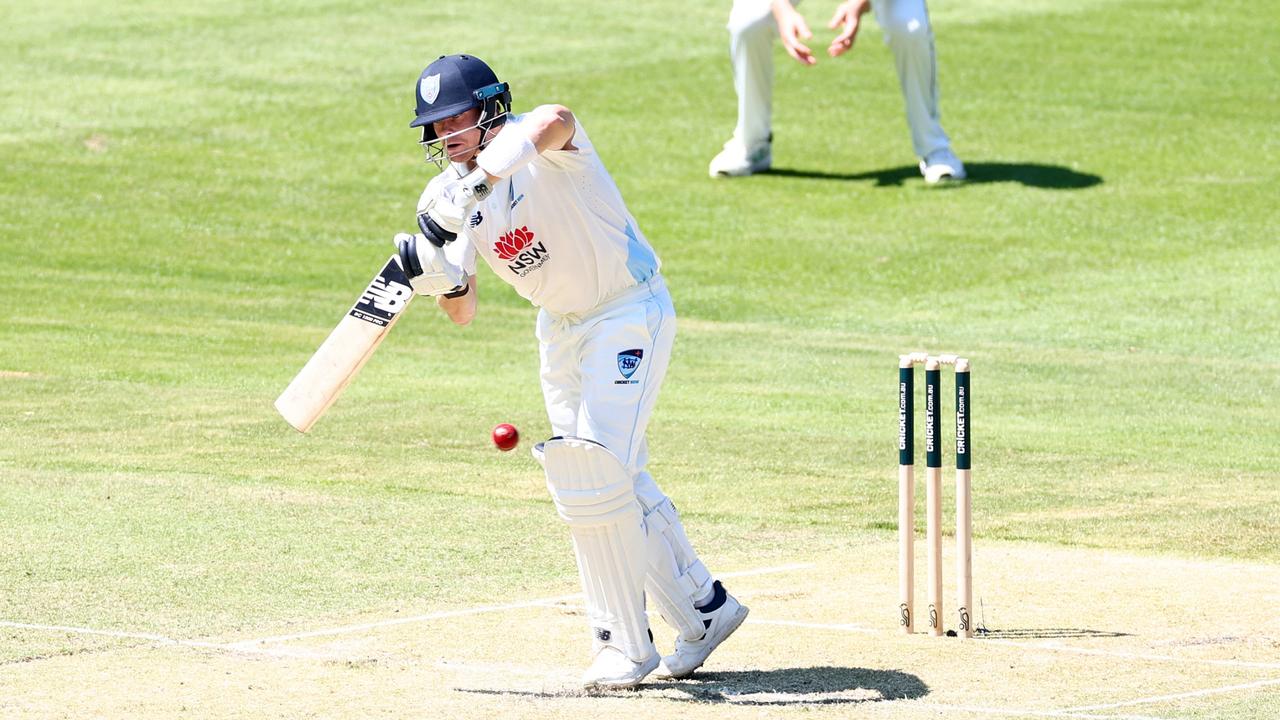 Steve Smith of New South Wales bats during the Sheffield Shield match. Picture: Josh Chadwick/Getty Images