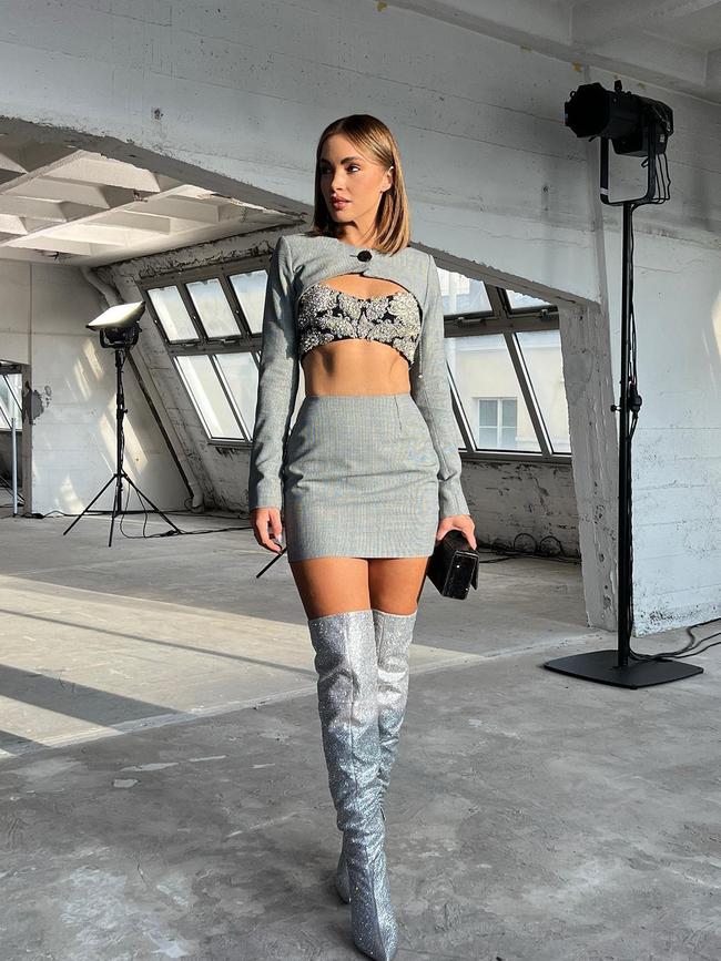 Former Miss Universe Australia Olivia Molly Rogers posting fashion pictures from Paris Fashion Week 2023. Picture: @oliviamollyrogers / Instagram