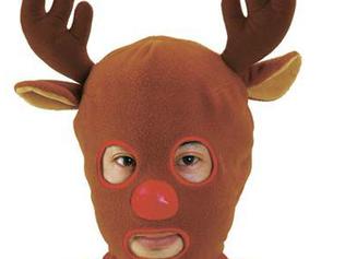The perfect Christmas gift for nana or that someone special. The reindeer gimp mask. Person inside the mask not included. Picture: SUPPLIED