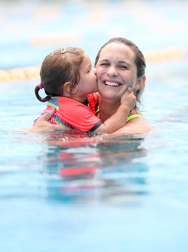 Libby Trickett with daughter Poppy.