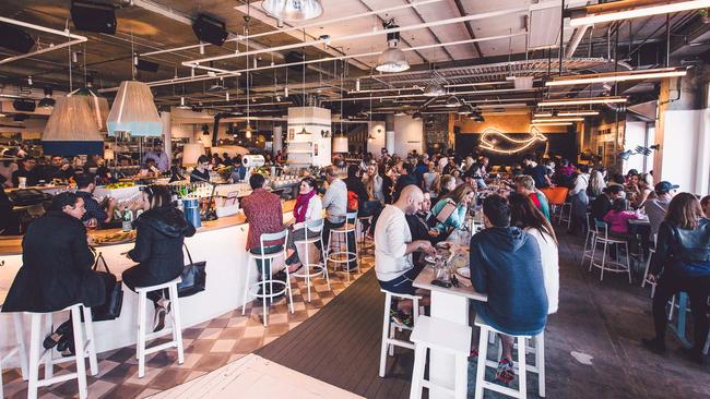 The family-friendly downstairs dining area at Coogee Pavilion.