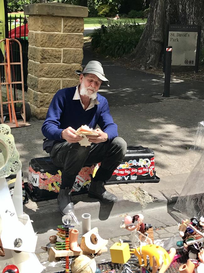 Salamanca Market is packed with food, crafts and bric-a-brac in Hobart every Saturday. Picture: Rae Wilson