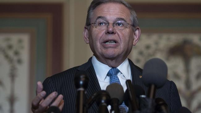 Sen. Bob Menendez has taken aim at China’s attack on Australia. Picture; Getty Images.