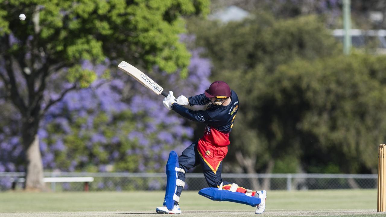 Ben Brocherie bats for Metropolitan-Easts against Souths Magpies. Picture: Kevin Farmer