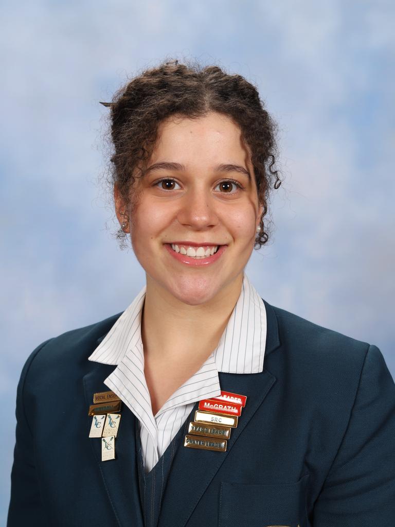 Loreto College captains for 2025 Giuliana Blefari. Picture: Supplied