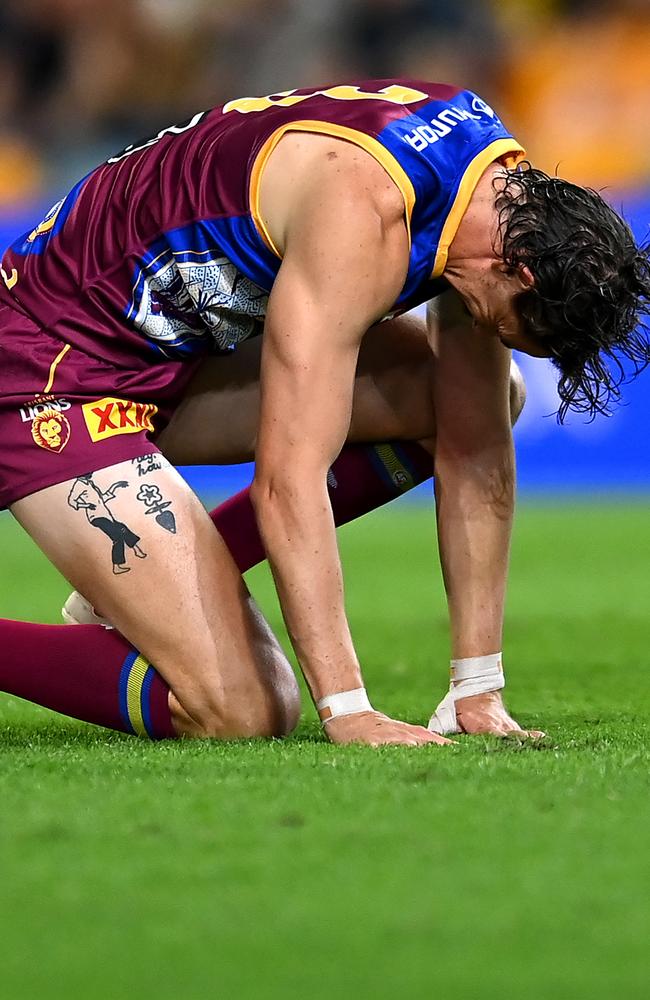 Joe Daniher has declined. (Photo by Albert Perez/AFL Photos via Getty Images)