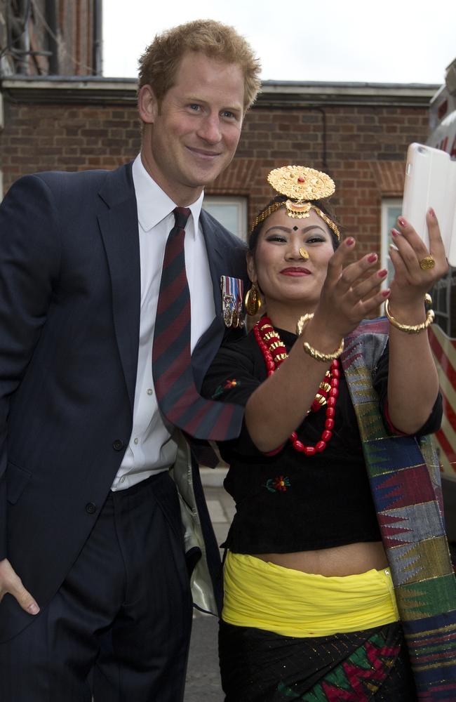 Unlike the other ‘royal selfies’ out there, Harry appears to have actively participated, which is a rarity for the family. Picture: Getty Images.