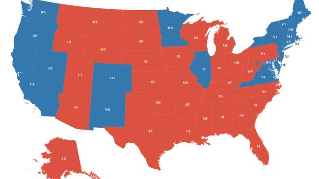 How Americans have voted in US presidential elections 1972-2016