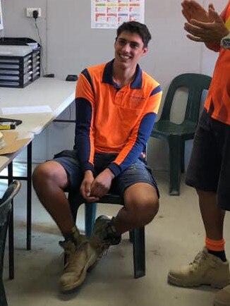 Christopher had just celebrated his 18th birthday at work. Picture: supplied