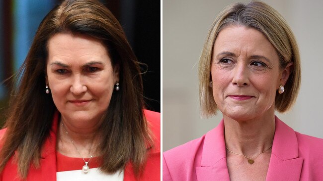 Labor senators Deb O'Neill and Kristina Keneally. Picture: AAP/NCA NewsWire/Gaye Gerard