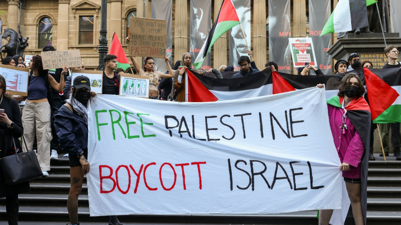 学生因支持巴勒斯坦抗议而逃学，澳大利亚街头一片混乱