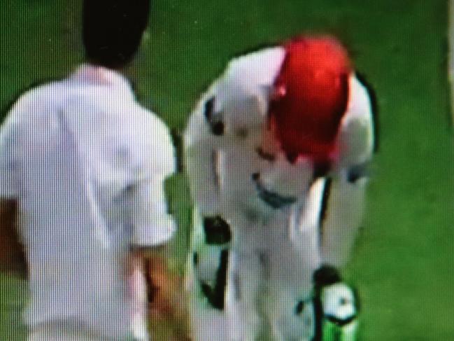 Cricket Australia Screen shot of Phil Hughes hurt during SA v NWS Cricket Phil Hughes hurt SA v NSW