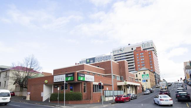 The Welcome Stranger hotel on the corner of Davey and Harrington Streets. Picture: RICHARD JUPE.