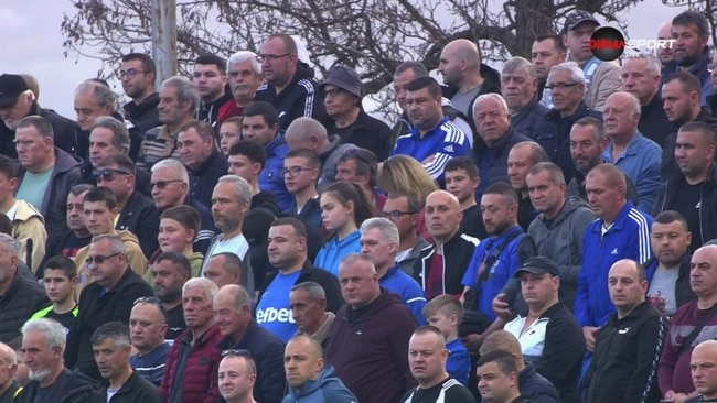 The crowd paid their respects to someone they believed had passed away.