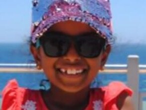 A Perth mother, Prasitha Sasidharan and father Aswath Sasidharan say they were ignored at Perth Children’s Hospital for up to two hours, before the sudden death of their 7-year-old daughter Aishwarya who died at Perth Children's Hospital over the Easter weekend. Picture: 9 News.