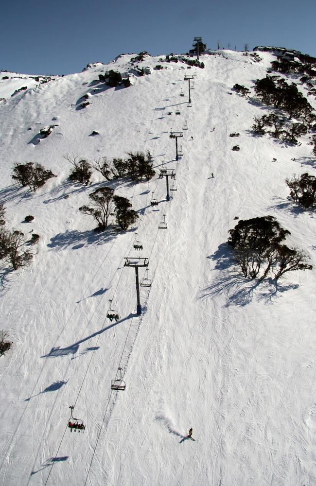 The Gunbarrel chairlift itself has a base elevation of 1365 metres, and runs for 1679 metres. Picture: Alamy