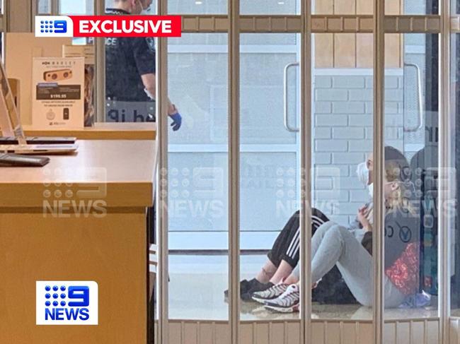 Two teenage girls have been taken into police custody on the Sunshine Coast and will have to undergo COVID-19 testing after they returned to Queensland from Sydney and allegedly did not comply with CHO directives. Picture: Nine News