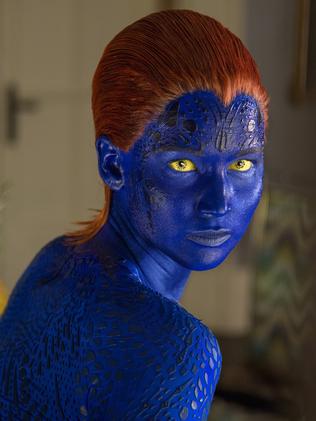 Younger version ... Jennifer Lawrence in X-Men: Days of Future Past (2014).