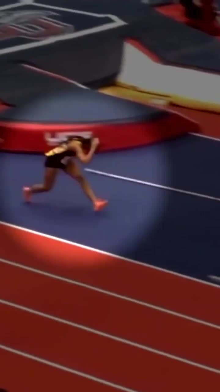 Sprinter attacked with baton during race