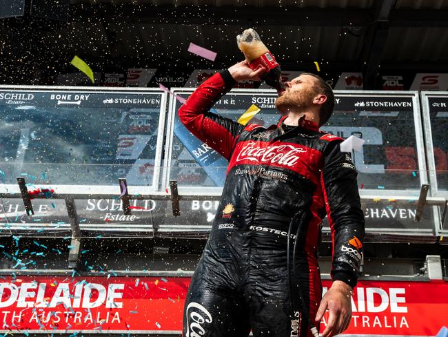 ADELAIDE, AUSTRALIA – NOVEMBER 26: Brodie Kostecki driver of the #99 Coca-Cola Racing Chevrolet Camaro ZL1 during the VAILO Adelaide 500, part of the 2023 Supercars Championship Series at Adelaide Street Circuit, on November 26, 2023 in Adelaide, Australia. (Photo by Daniel Kalisz/Getty Images)