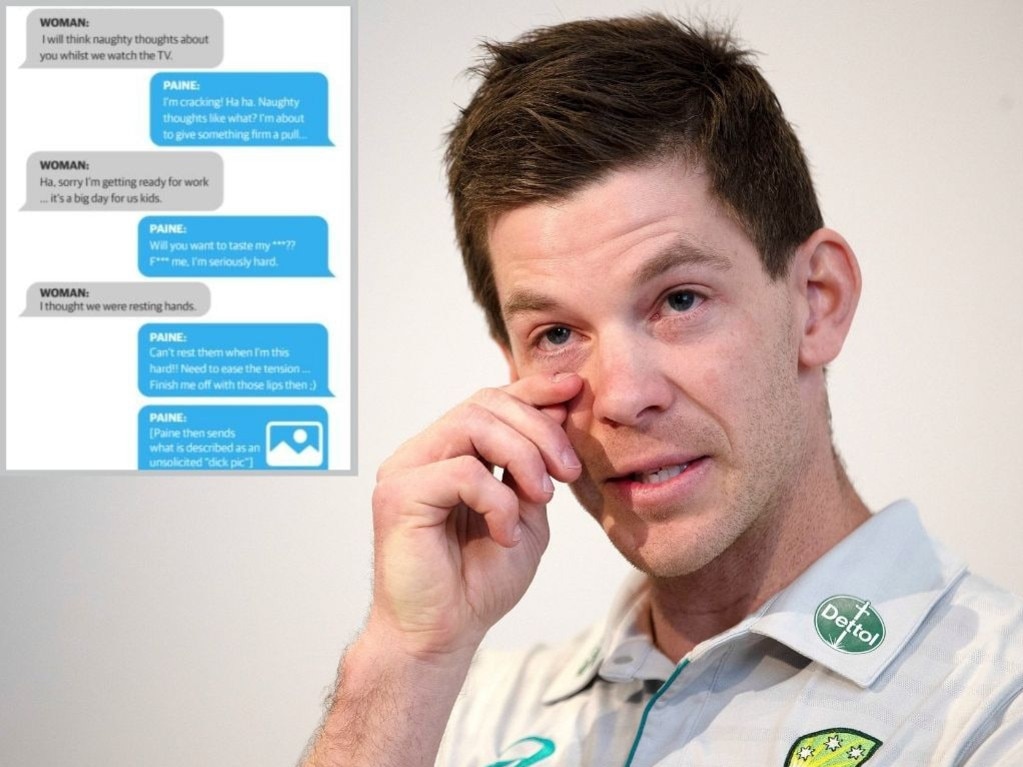 Tim Paine quit as Australian cricket captain after sordid texts were revealed. Photo: News Corp Australia