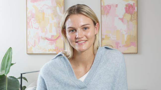 At Home with Adelaide Thunderbirds netballer Tippah Dwan. Picture: NIck Clayton.