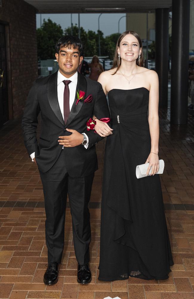 Ruween Kumarasinghe and partner Kaitlin Wright at Toowoomba Grammar School formal at Rumours International, Wednesday, November 13, 2024. Picture: Kevin Farmer