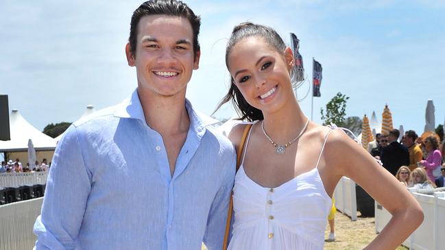 Mia Fevola and Daniel Rioli. Picture: Nicki Connolly