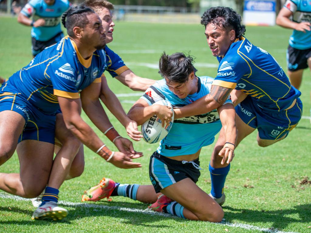 Kurt Montgomery gets across the line in the SG Ball. Picture: Thomas Lisson