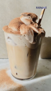 Whipped Milo iced coffee