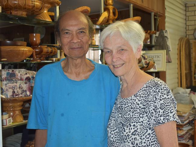 The Mackay Woodturning Club's Rod and Therese Madam, taken on March 29, 2022. Picture: Lillian Watkins