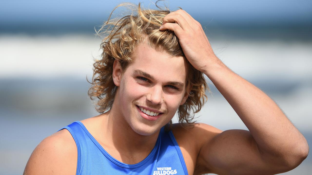 Bailey Smith during the Western Bulldogs’ training camp in Torquay.