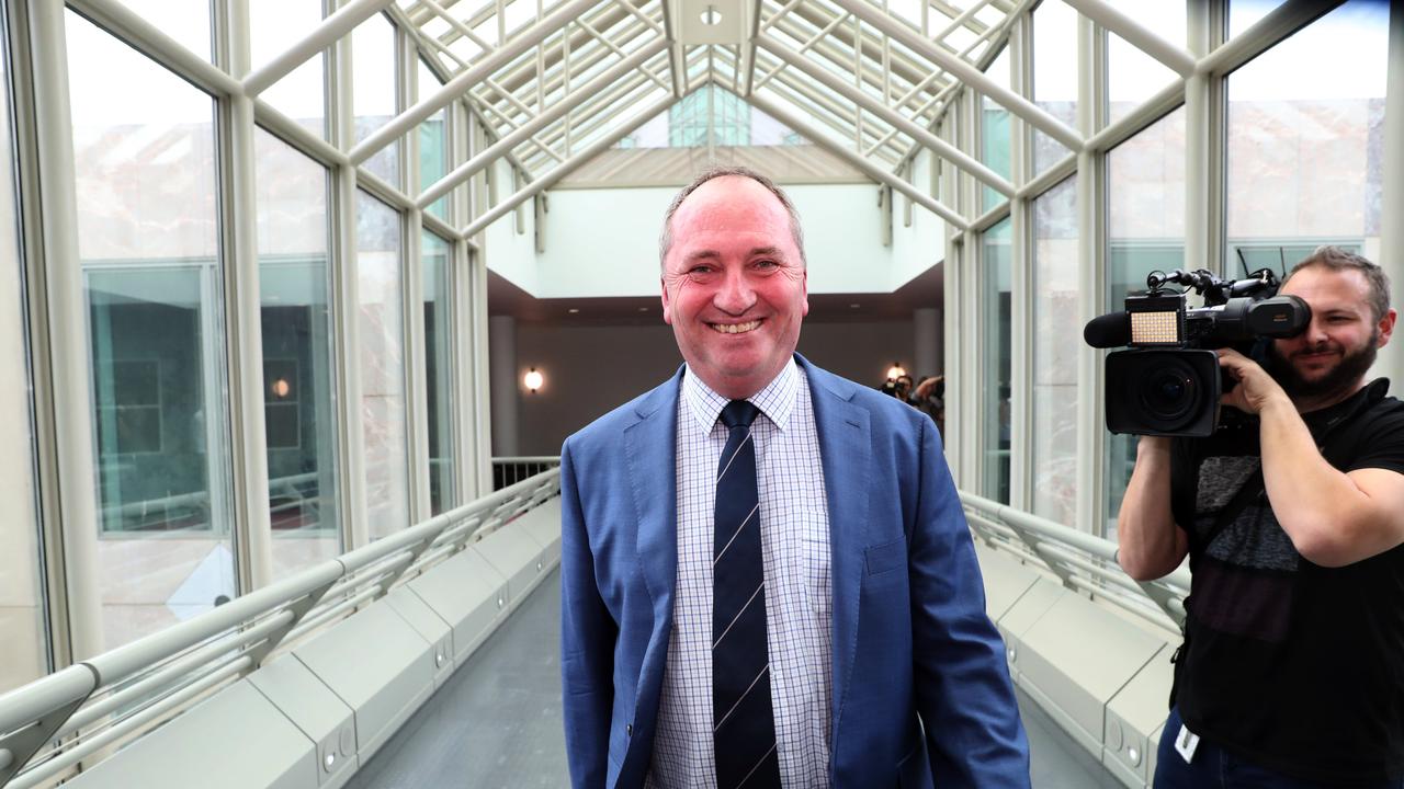 Barnaby Joyce in Parliament House in Canberra. Picture Gary Ramage