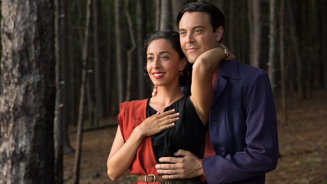 Oona Chaplin, left, and Jack Huston in a scene from The Longest Ride. Pic: AP Photo/20th Century Fox, Michael Tackett