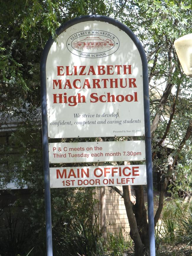 Elizabeth Macarthur High School.