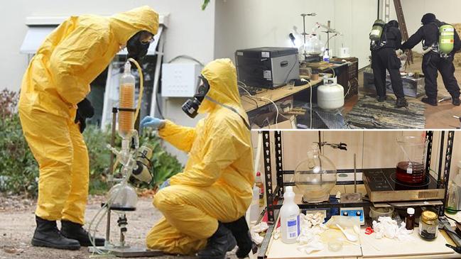 Victoria Police’s Clandestine Laboratory Squad has uncovered a raft of sophisticated and dangerous meth labs across the state. Picture: Victoria Police