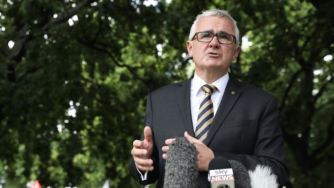 Andrew Wilkie last year alleged Crown had ordered staff to tamper with its pokies. Picture: LUKE BOWDEN