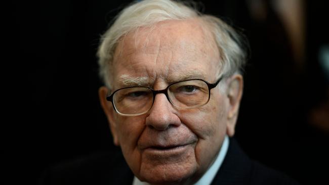 Berkshire Hathaway chairperson Warren Buffett. Picture: AFP