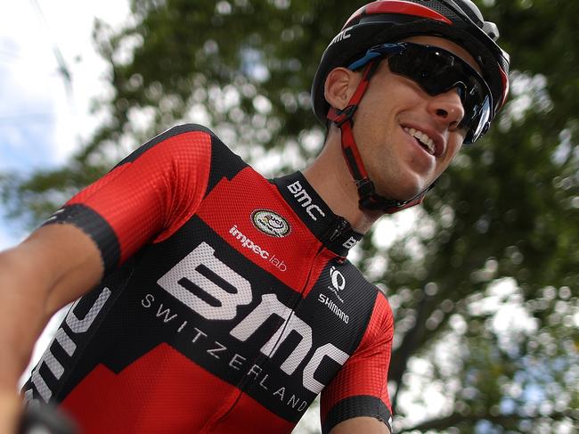 LIMOGES, FRANCE - JULY 06: Richie Porte of Australia riding for BMC Racing Team talks with the media prior to stage five of the 2016 Le Tour de France a 216km stage from Limoges to Le Lioran on July 6, 2016 in Limoges, France. (Photo by Chris Graythen/Getty Images)