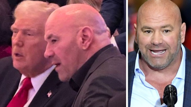 Dana White, the boss of UFC, with President-elect Donald Trump.