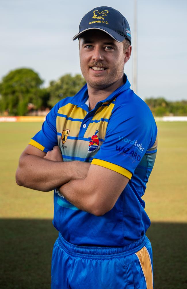 Daniel Kerber from Darwin Eagles ahead of the 2024 Darwin &amp; District Cricket Competition. Picture: Pema Tamang Pakhrin